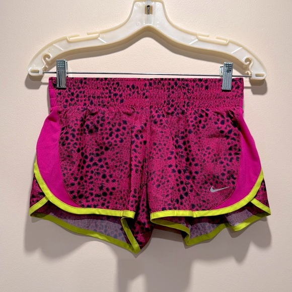 🔥Nike Women's Pink and Yellow Athletic Shorts🔥 - Picture 1 of 6